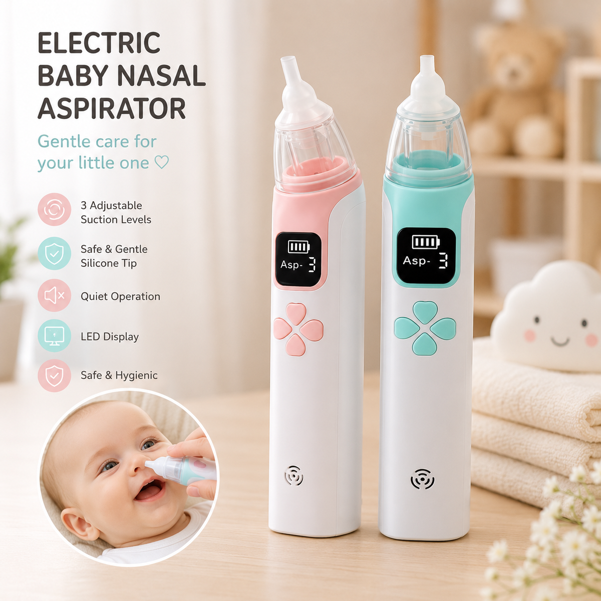 Electric Baby Nasal Aspirator Specifications