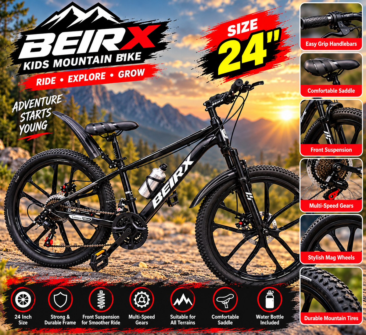 BEIRX Kids Mountain Bike
