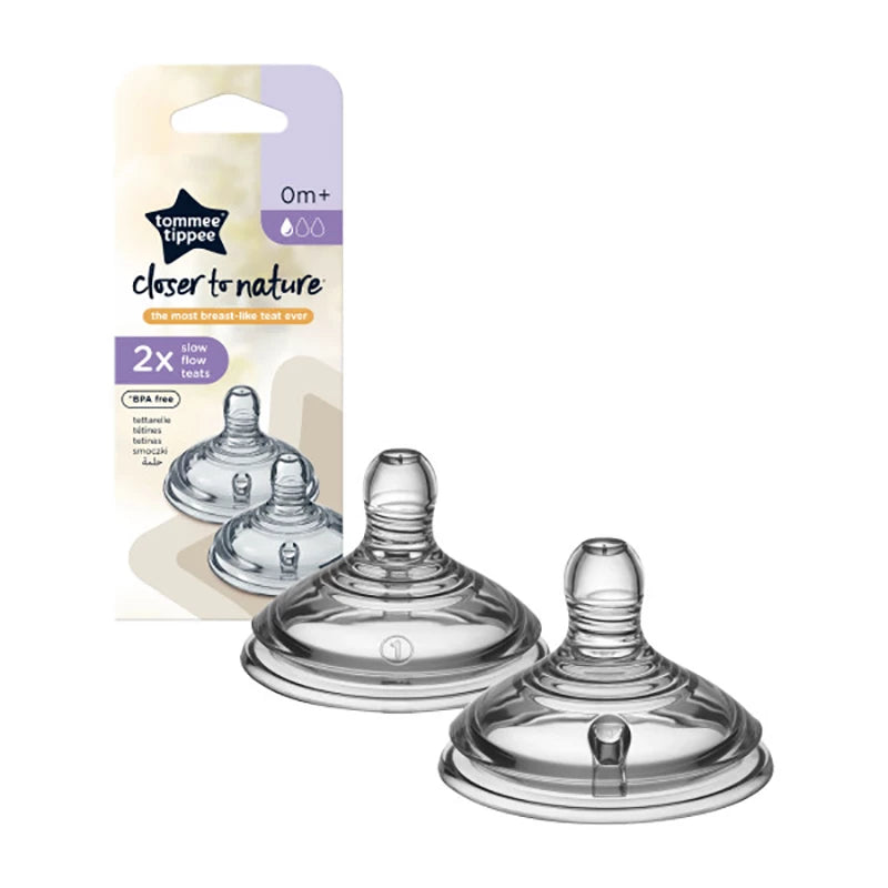 Tommee Tippee – Closer To Nature Slow Flow Teats, +0m