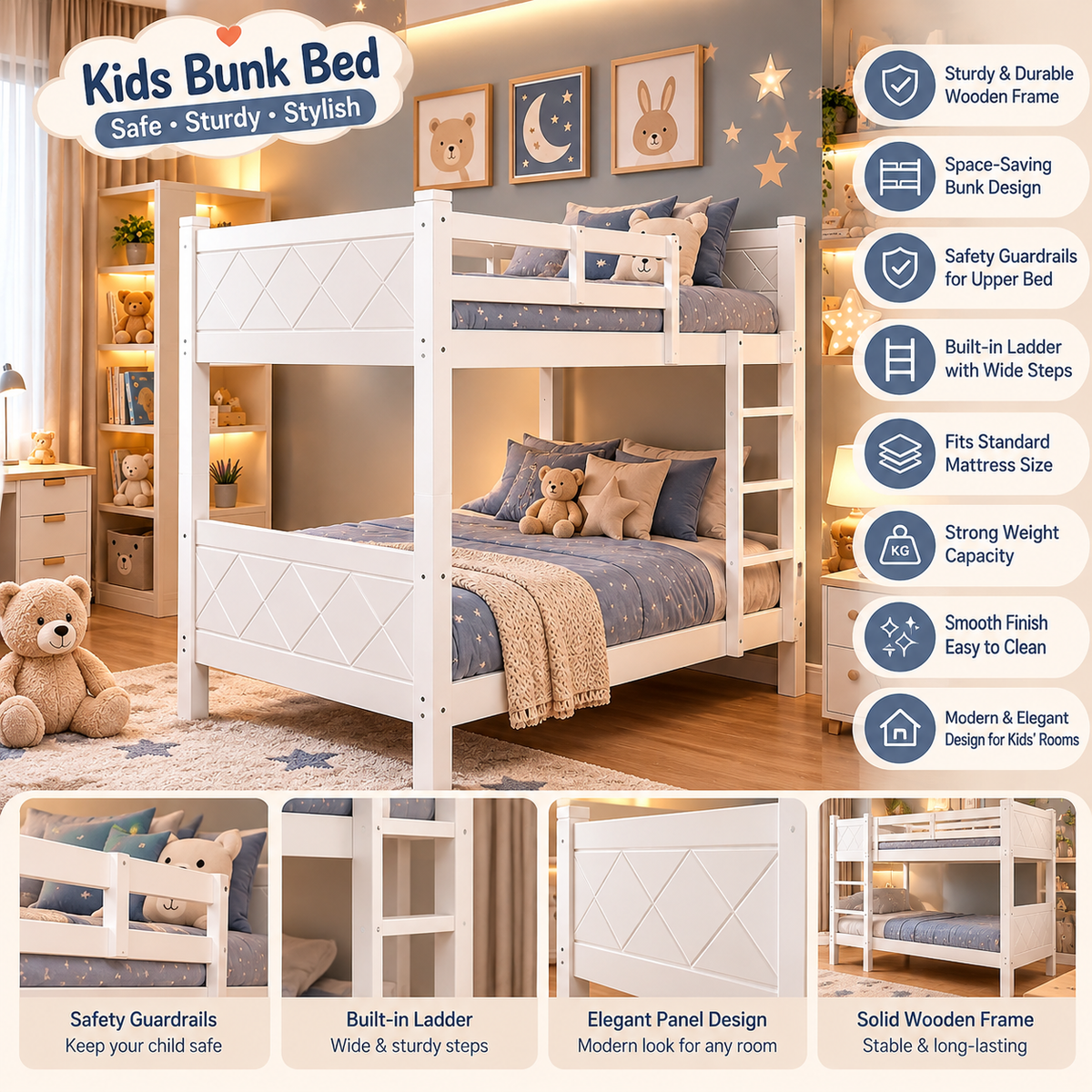 Kids Bunk Bed
