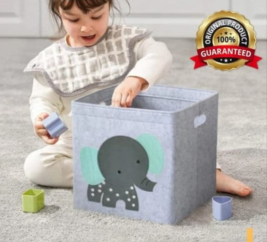 Toy storage basket for children