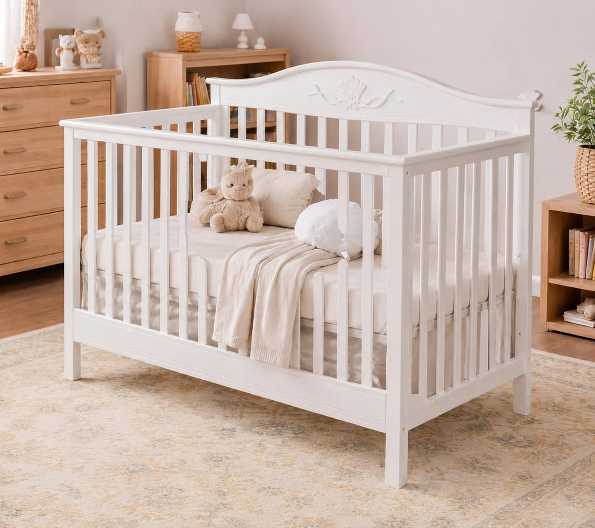 Royal Angel Baby Wood Bed