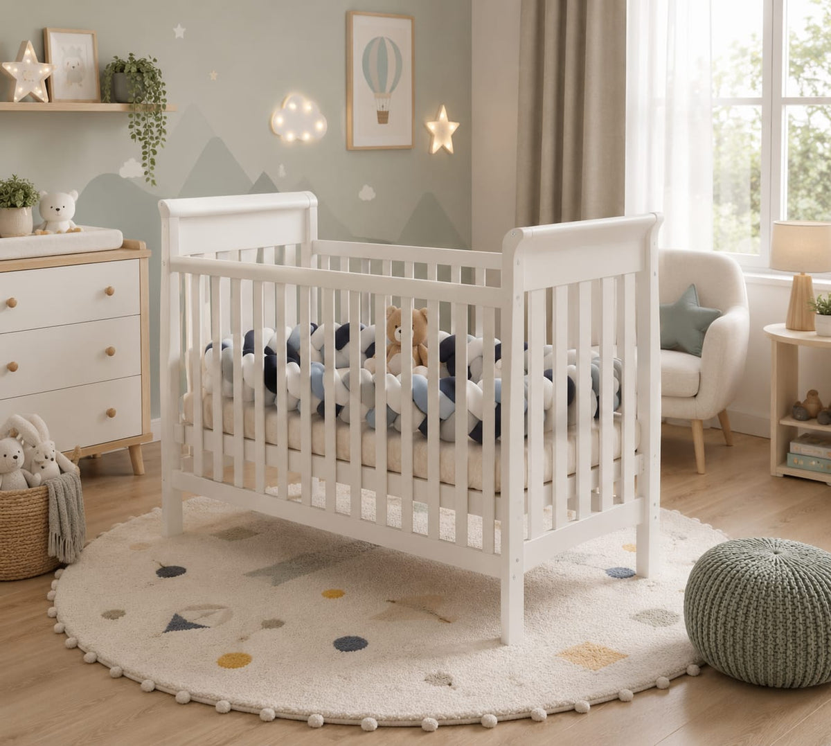 Aurelia Baby Wood Bed