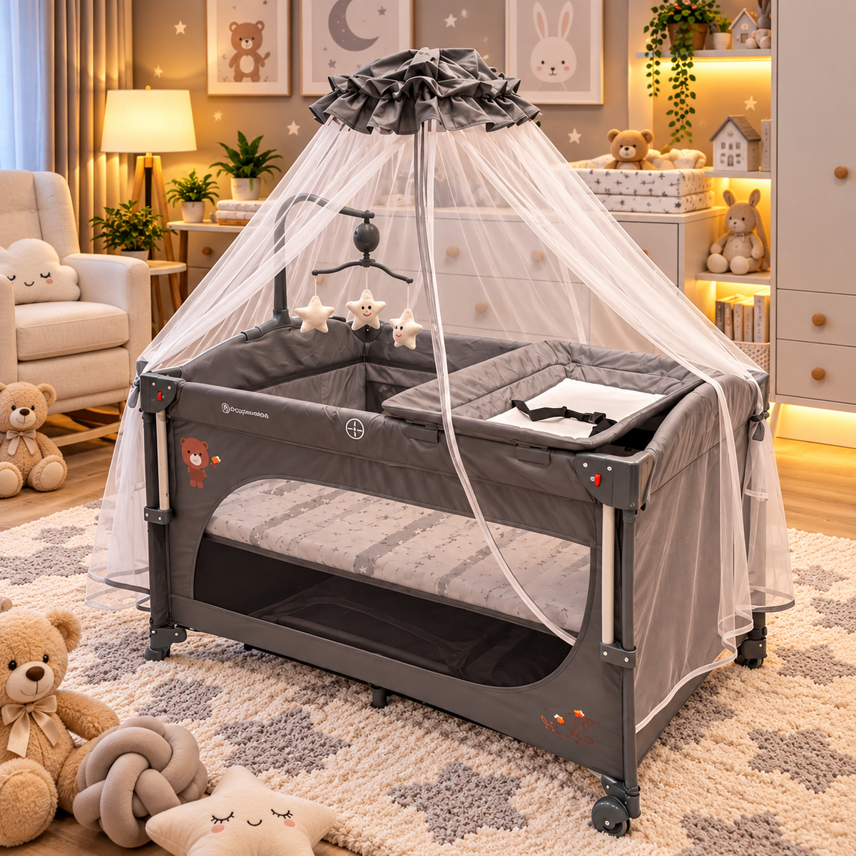Poyababa Baby Playpen / Travel Cot Specifications