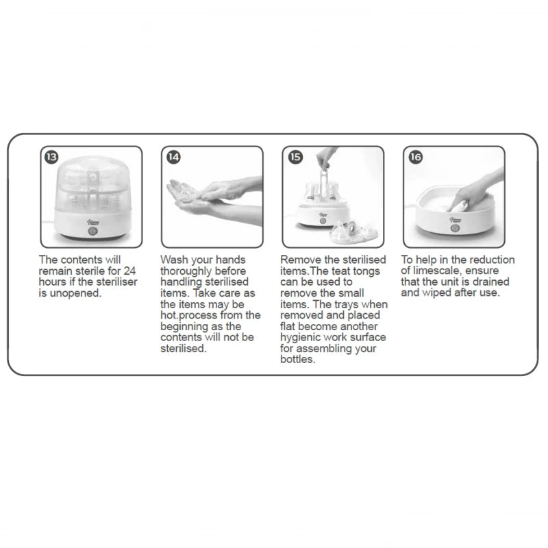 Tommee Tippee, Electrical Sterilizer, White Color