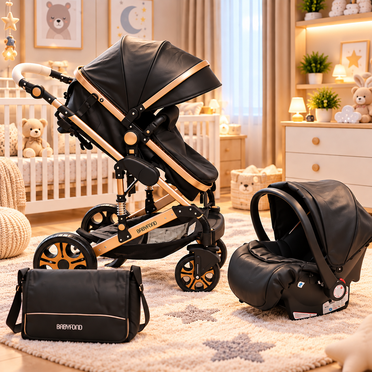 Babyfond 3-in-1 Stroller