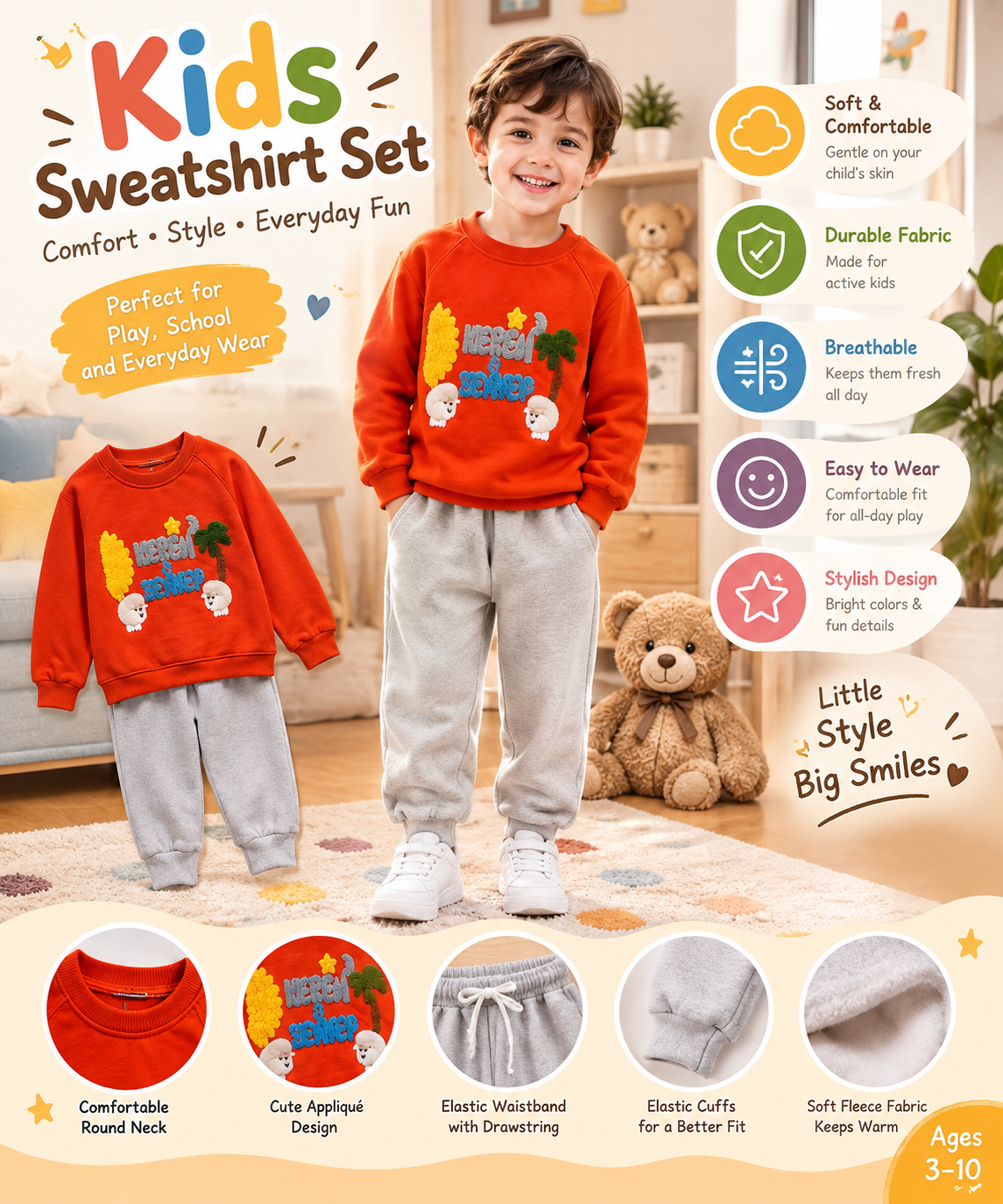 Baby Sweatshirt &amp; Jogger Set