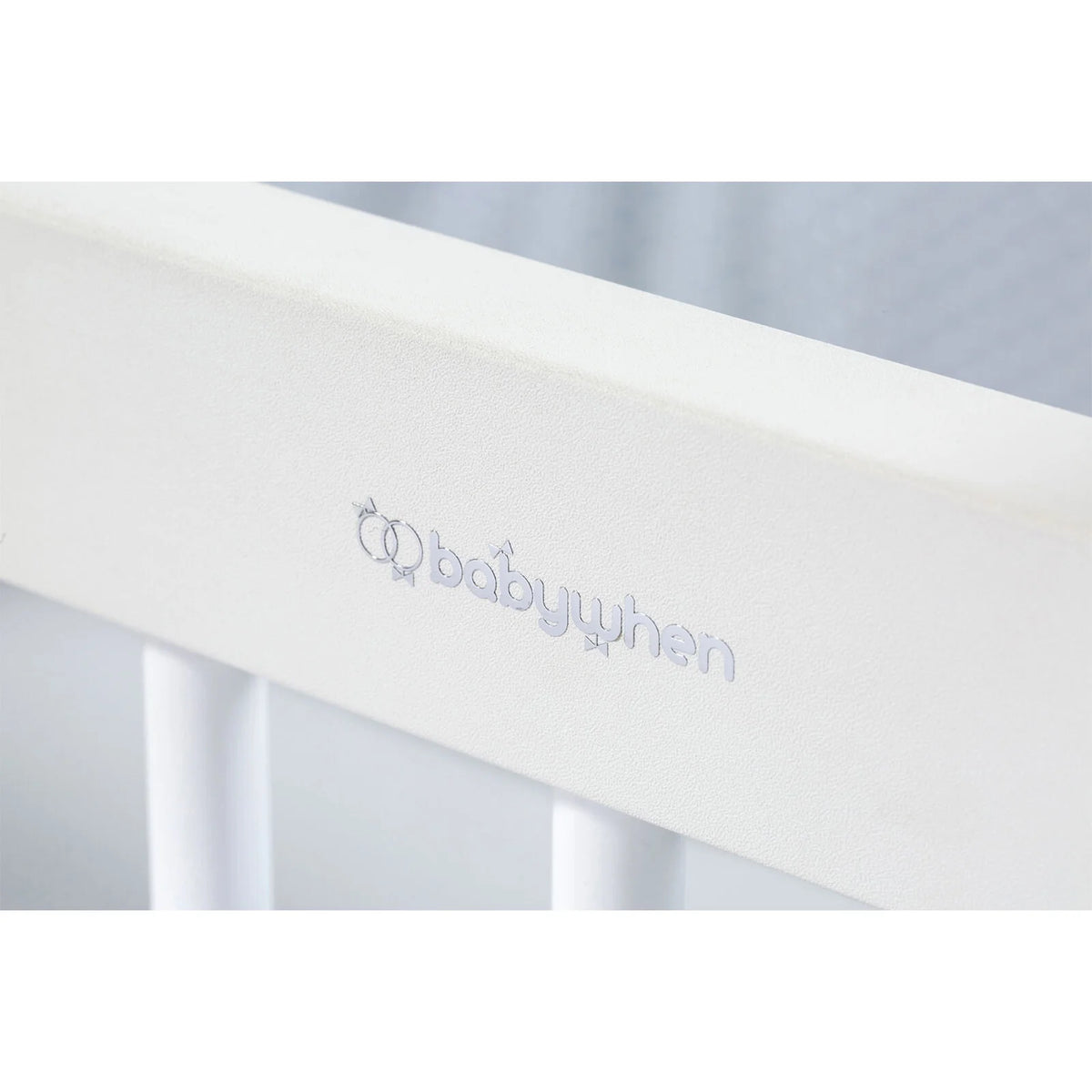 BabyWhen Swinging Wheeled Cradle 50×90, White (BW1030)