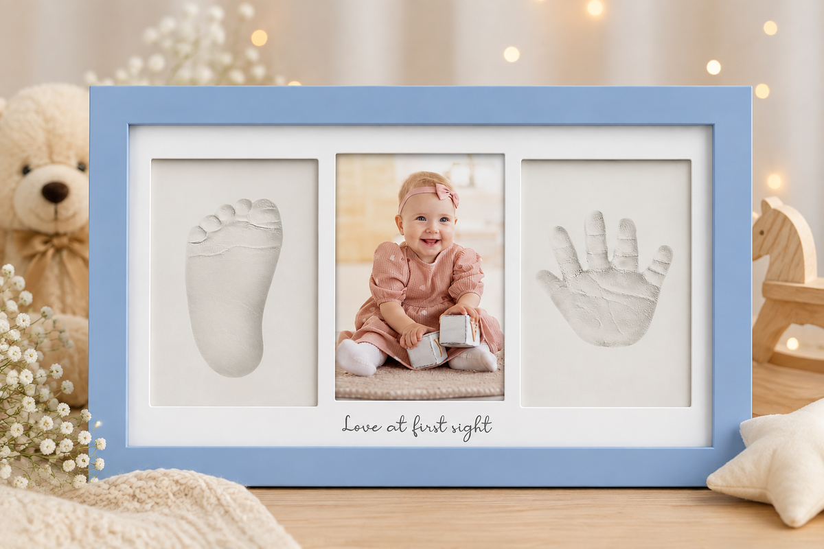 Baby Hand &amp; Footprint Keepsake Frame