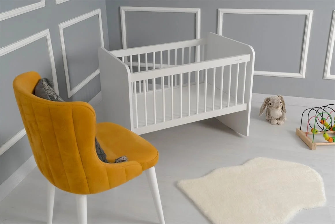 BabyWhen 1010 White Rocking Crib 50×90