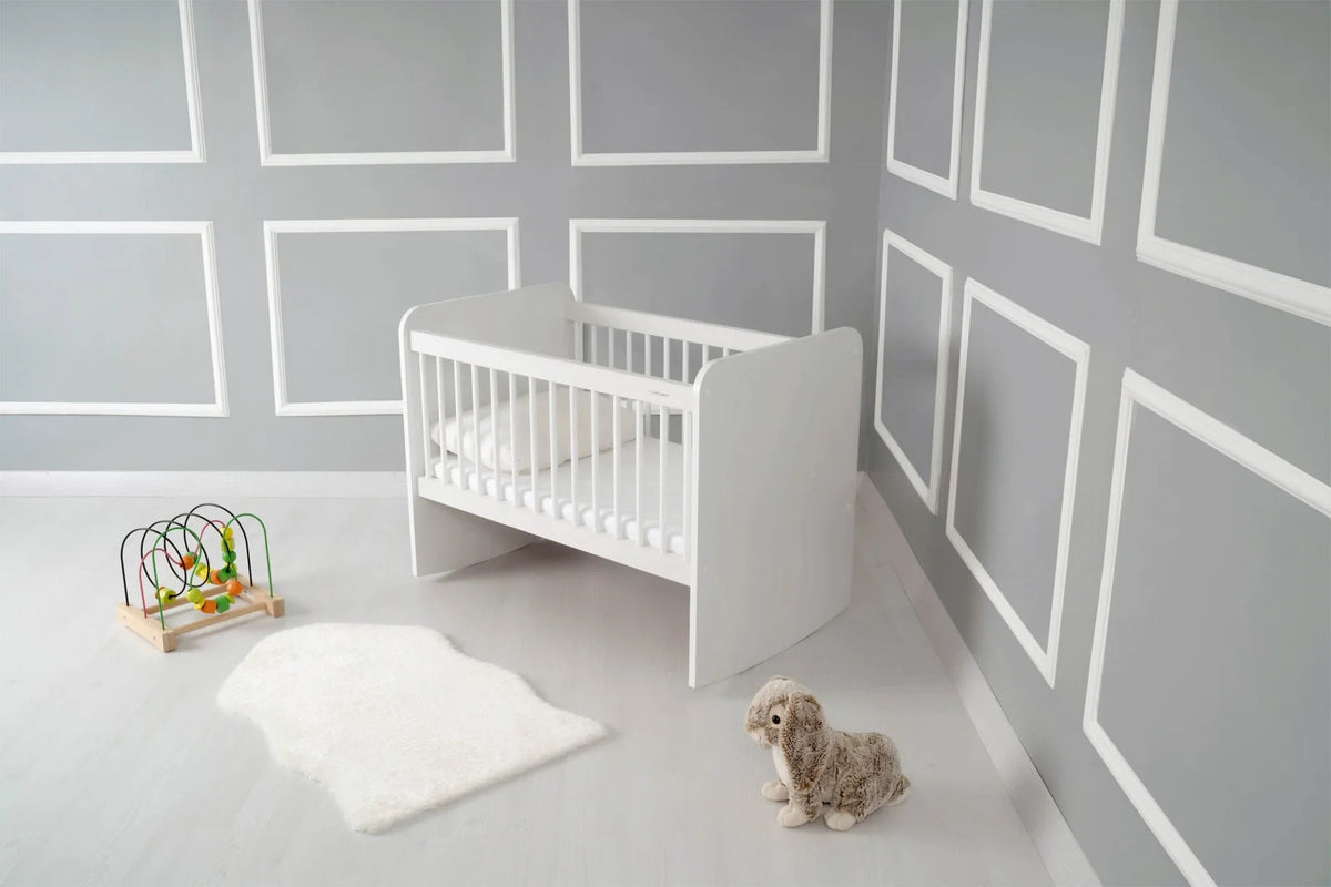 BabyWhen 1010 White Rocking Crib 50×90