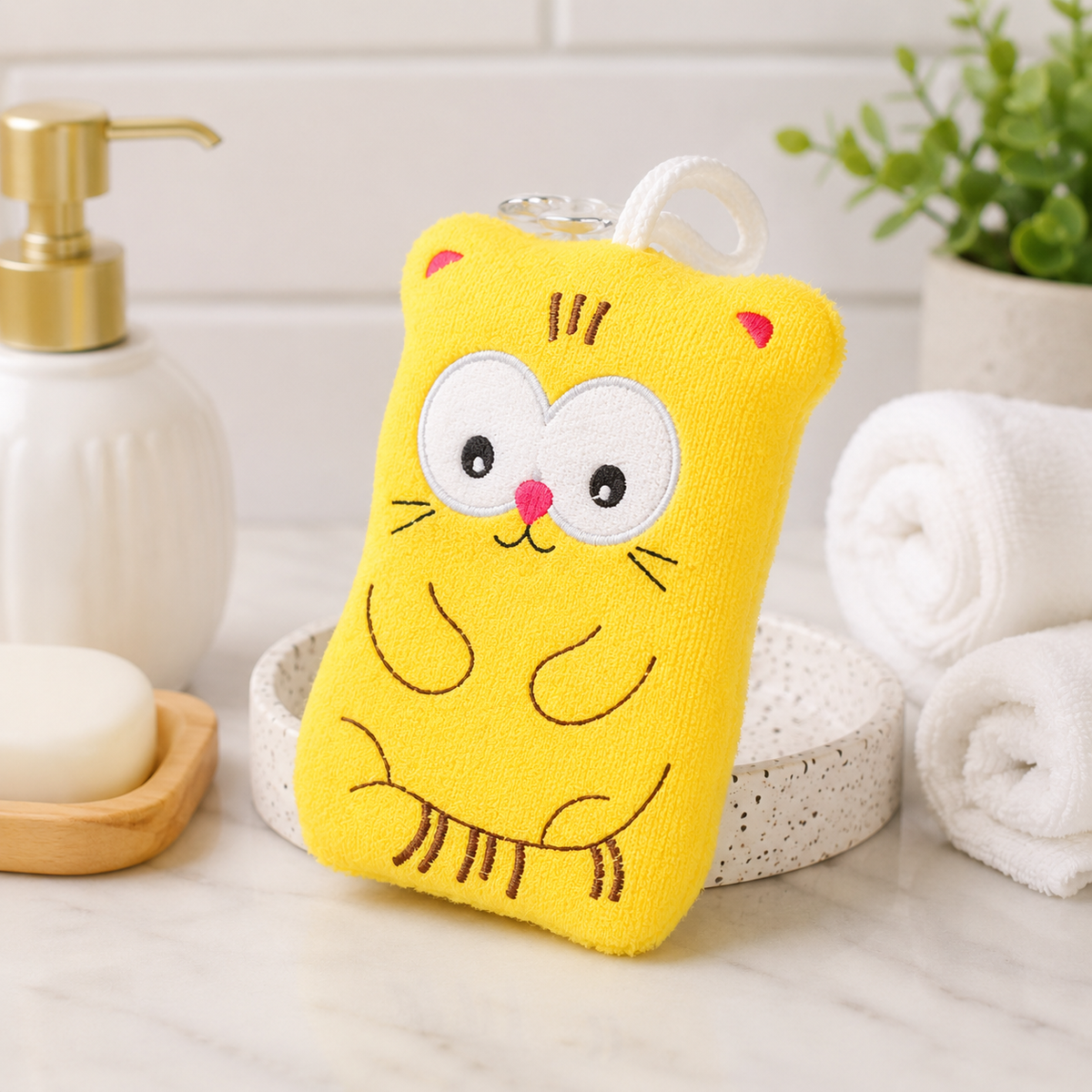Cat-Shaped Bath Sponge Specifications